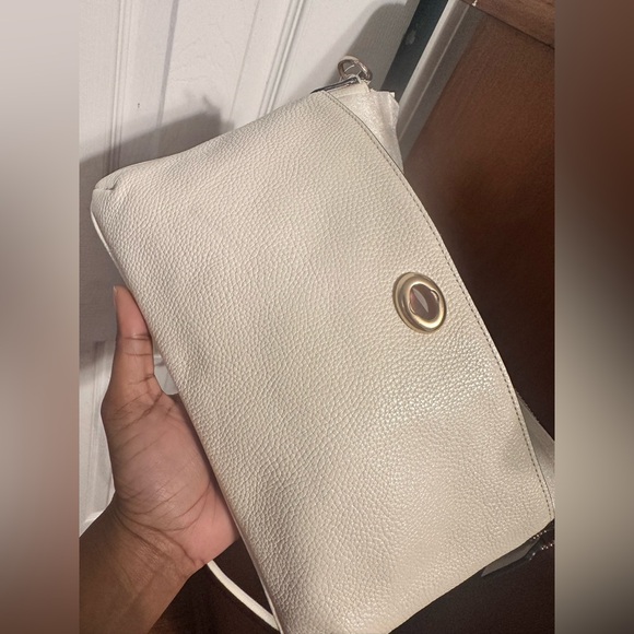 COACH PEBBLE CHALK LTR POLLY CROSSBODY BAG NEW WITH TAG. - Picture 9 of 9